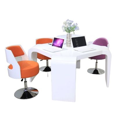 ODM Escritório Triângulo Moderno Combinação de Mesa e Cadeira Small Showroom Mesa de Conferência