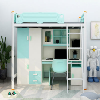 Cama de cama de aço com escadas de escritório fornecida pelo cliente e móveis modernos para o quarto