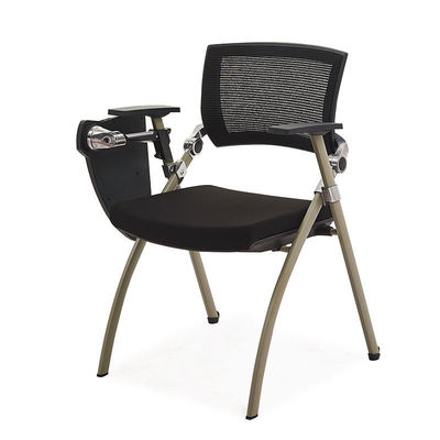 Home Office Mesa cadeiras dobráveis Ergonômica malha encosto e apoios de braço para design moderno