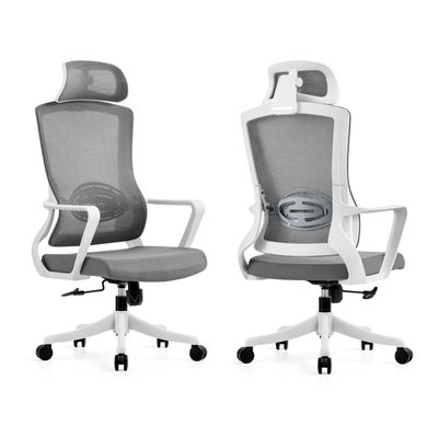 Cadeira de escritório reclinável personalizada de alumínio ergonômico com apoio de pés para estilo contemporâneo