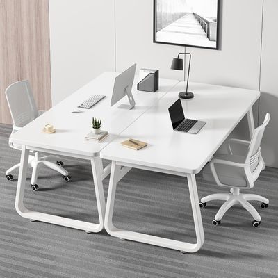 Mobiliário de escritório Mesa de computador multifuncional para duas pessoas