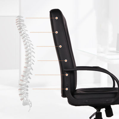 Cadeira de trabalho ajustável com encosto traseiro sem mangueira Casa de design ergonômico resistente