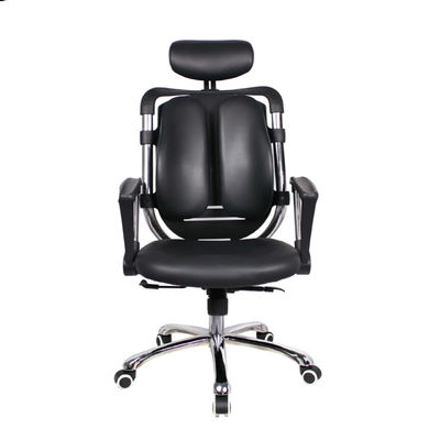 Cadeira executiva ergonômica de couro PU com estilo de design moderno e serviço pós-venda de 3 anos