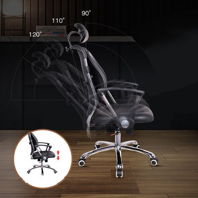 Cadeira executiva ergonômica de couro PU com estilo de design moderno e serviço pós-venda de 3 anos