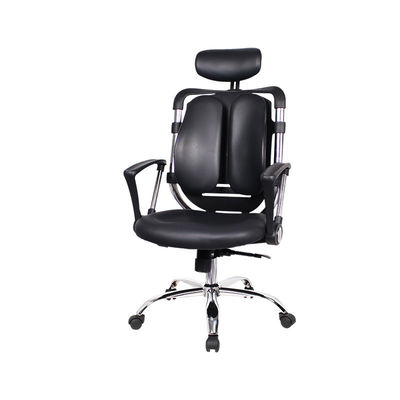 Cadeira executiva ergonômica de couro PU com estilo de design moderno e serviço pós-venda de 3 anos
