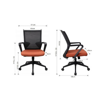 Cadeira de escritório de malha moderna acessível com arco traseiro de design simples cadeira ergonômica de elevação