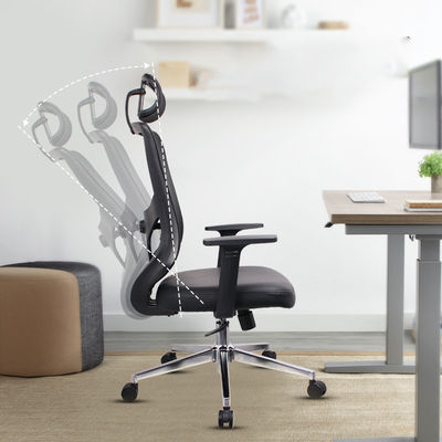 CBM 0.33 Mobiliário para escritório em casa Cadeira de rede de computador com design ergonômico e elevador giratório