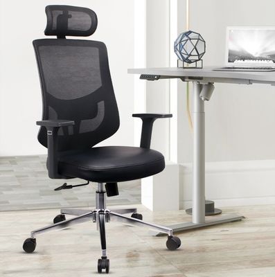 CBM 0.33 Mobiliário para escritório em casa Cadeira de rede de computador com design ergonômico e elevador giratório