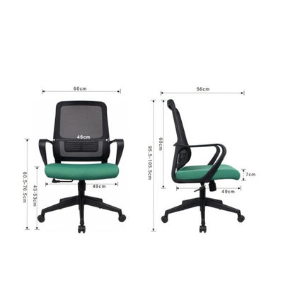Cadeira de escritório ergonômica Lounge giratório confortável com rede de 360 graus e sem design de mangueira