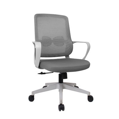 Cadeira de escritório de malha de quadro branco Design moderno para estudantes e funcionários reclinados