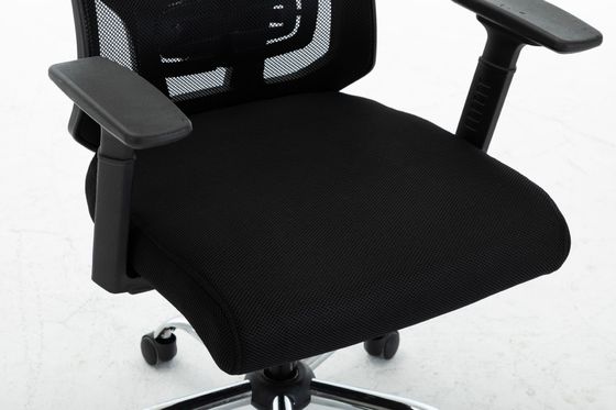 Cadeira de escritório giratória com design ergonômico e suporte de costas ajustável