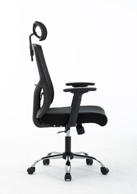 Cadeira de escritório giratória com design ergonômico e suporte de costas ajustável
