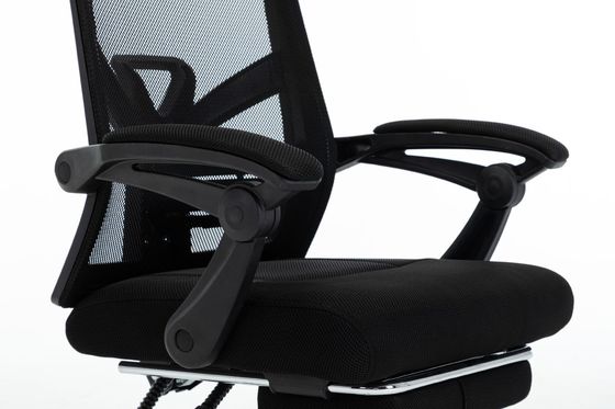 Cadeira de escritório de rede de design moderno com apoio e função giratória