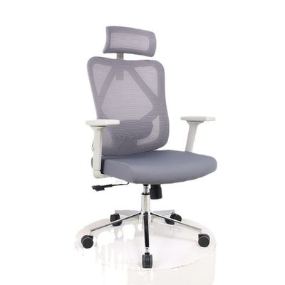 Cadeira de escritório de malha de design lumbar ergonômico com porosidade e almofada de esponja confortável