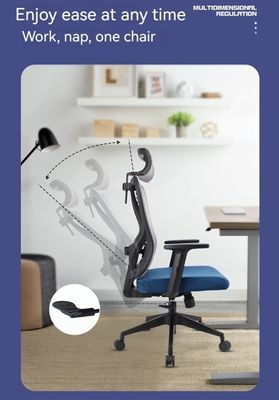 Cadeira de escritório de malha de design lumbar ergonômico com porosidade e almofada de esponja confortável