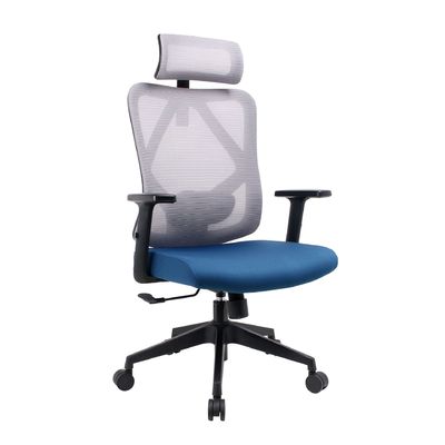 Cadeira de escritório de malha de design lumbar ergonômico com porosidade e almofada de esponja confortável
