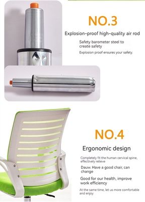 Cadeira de escritório de malha ergonômica de design moderno com encosto e elevador de luxo