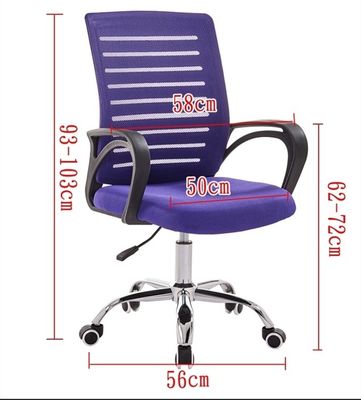 Cadeira de escritório de malha ergonômica de design moderno com encosto e elevador de luxo