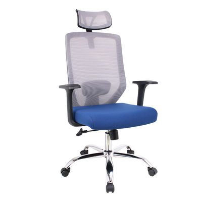 Modern Design High Back Office Chair com função giratória e almofada azul OEM ODM