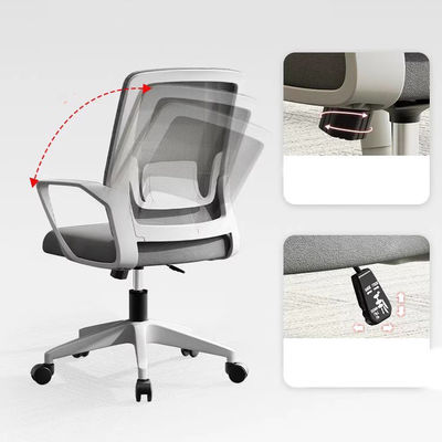 Cadeira de escritório reversível com apoio de braço e malha de liberação lombar para conforto e suporte