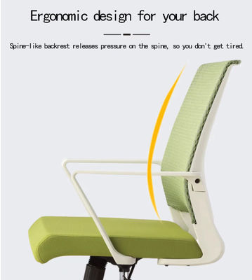 Cadeira de escritório de malha ergonômica de cores personalizadas com encosto completo ajustável em altura