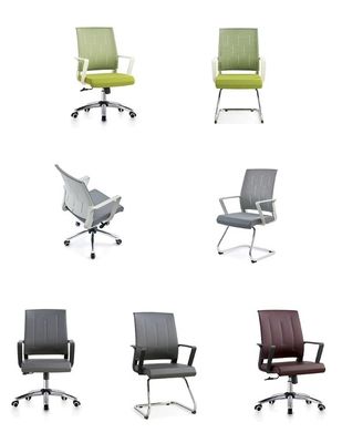 Cadeira de escritório de malha ergonômica de cores personalizadas com encosto completo ajustável em altura