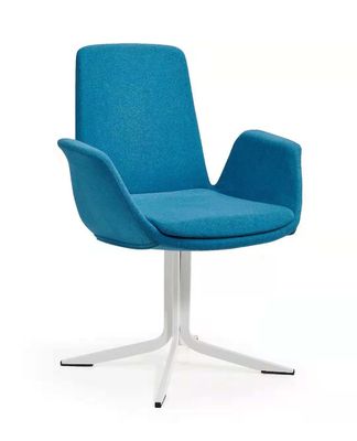 NO Sofá de escritório dobrável de moda cadeira com pernas de metal e sala de estar de tecido multicolorido
