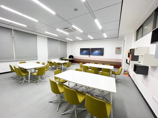 NO Sofá de escritório dobrável de moda cadeira com pernas de metal e sala de estar de tecido multicolorido
