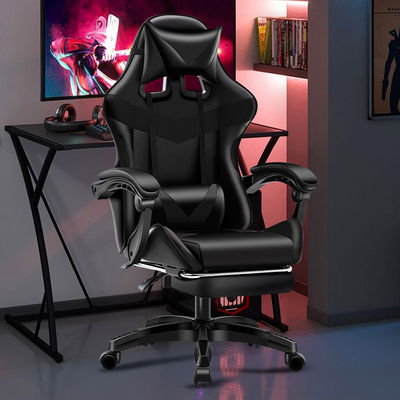 Gaslift BIFMA Passed Class 4 Chrome Gaslift PC Chair com apoio de cabeça e apoio lombar