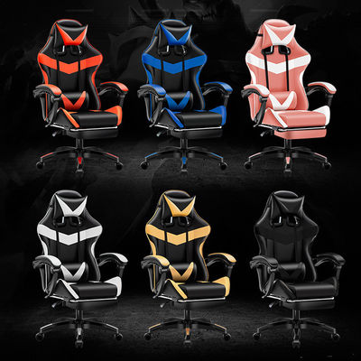 Gaslift BIFMA Passed Class 4 Chrome Gaslift PC Chair com apoio de cabeça e apoio lombar