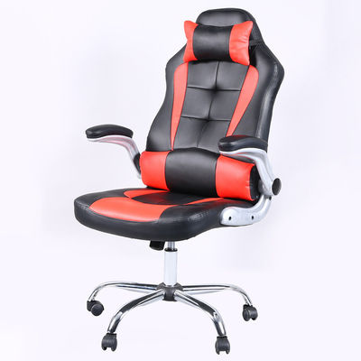 Cadeira de jogos confortável contemporânea com apoio para a cabeça e apoio lombar para adultos Branco