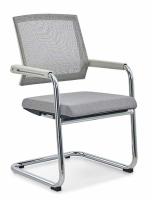 Cadeira de escritório de malha azul giratória ajustável para estilo de design moderno e assentos confortáveis