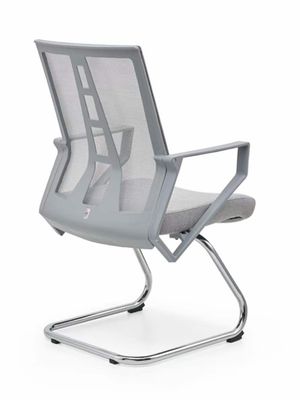 Cadeira de escritório de malha azul giratória ajustável para estilo de design moderno e assentos confortáveis