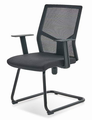 Cadeira de escritório ergonômica de altura ajustável com malha respirável e rodas giratórias