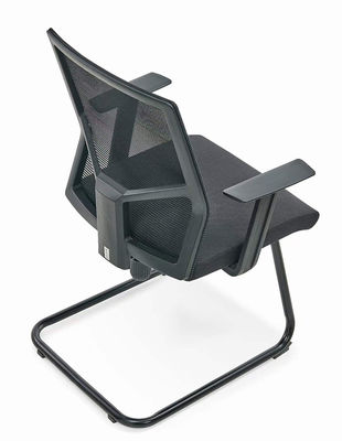 Cadeira de escritório ergonômica de altura ajustável com malha respirável e rodas giratórias