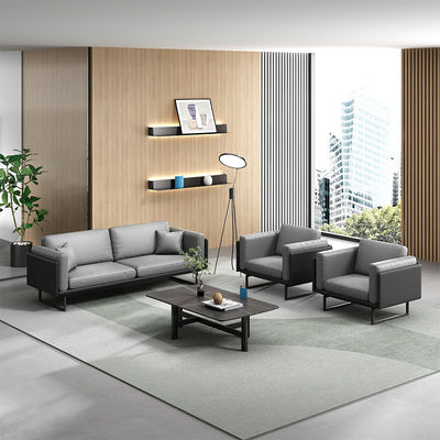 Sofá de couro italiano moderno de luxo leve Tabela de café