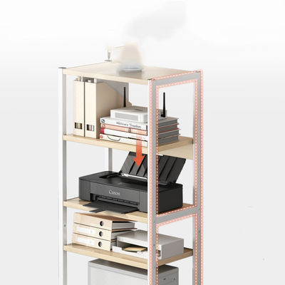 Mobiliário comercial de 3 níveis Estand de impressora móvel Organizador de secretária multiuso