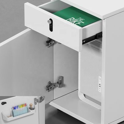 Mobiliário de escritório Escritório de computador simples branco para 6 pessoas em locais de negócios