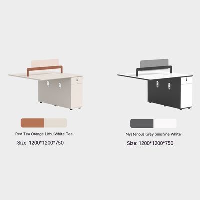 Mesa de escritório e cadeira de combinação de pessoal Design moderno para seis pessoas em comercial