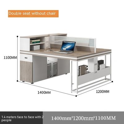 Mesa de computador de escritório para funcionários Mesa e cadeira de escritório multifuncionais para 4-6 pessoas