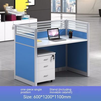 Mobiliário de escritório modular e personalizável Estação de trabalho de tela para 4 pessoas com escritório