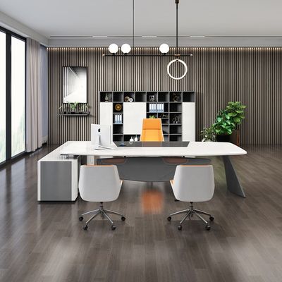 Mall Light Luxury Baking Laca Chefe Presidente Mesa Escritório Mobiliário Escritório Mesa