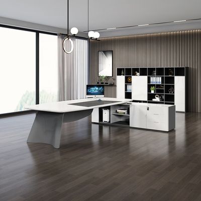 Mall Light Luxury Baking Laca Chefe Presidente Mesa Escritório Mobiliário Escritório Mesa