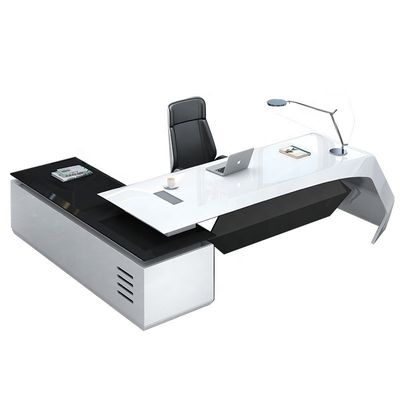 Mesa grande de laca personalizável perfeita para gerentes e supervisores no escritório