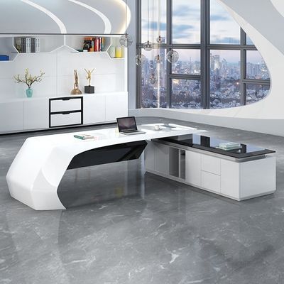 Mesa grande de laca personalizável perfeita para gerentes e supervisores no escritório