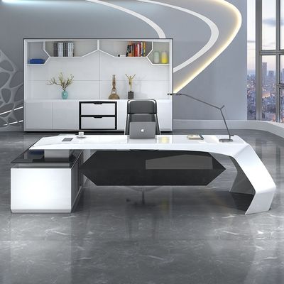 Mesa grande de laca personalizável perfeita para gerentes e supervisores no escritório