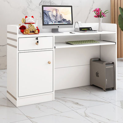 Centro Comercial Cenários de Uso Cashier Desk Moderno Simples para empresa Recepção Desk