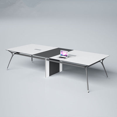 Set de escritório de negócios com estrutura de aço pequena e PANEL estilo de madeira escritório gerente
