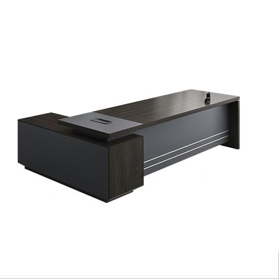 Luxo Moderno Design de Madeira Executivo L-Forma Mesa do Presidente para Mobiliário de Escritório