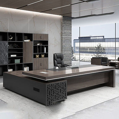Gestor de escritório de escritório elegante combinação de mesa e cadeira para móveis comerciais